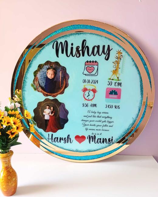 Mirror-Ring Birth Detail Frame